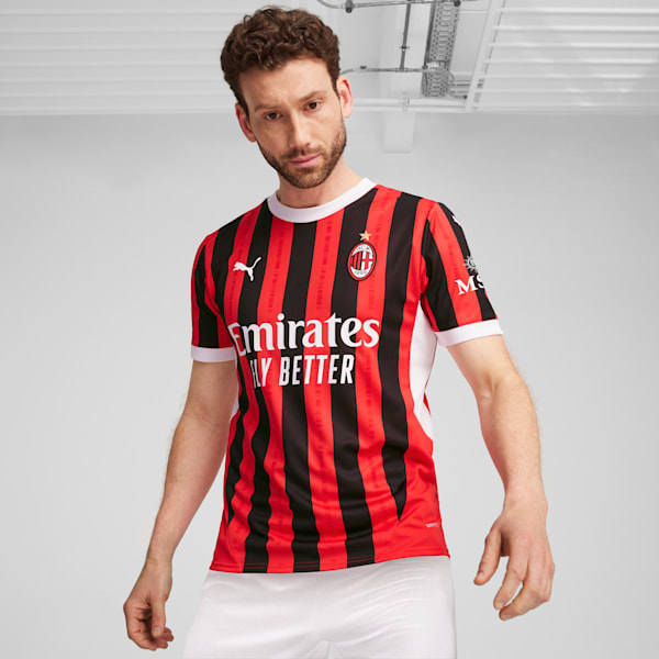 Réplique du maillot de soccer à domicile de l’AC Milan 24/25 Homme, For All Time Red-PUMA Black, extralarge